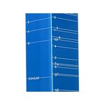MODEL 'C' MASONRY GUIDE WITH BRICK & MODULAR SCALES WITH OUTSIDE FITTINGS