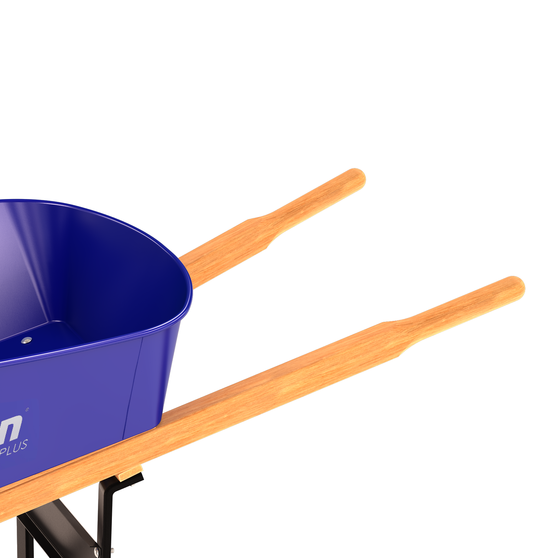 STEEL TRAY WHEEL BARROW - 6 CU FT TRAY - WIDE TIRE WOOD HANDLE