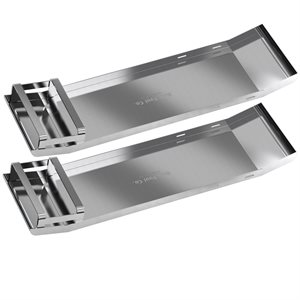KNEE BOARDS - STAINLESS STEEL CURVED END (PAIR)