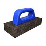 RUB BRICK - 8" x 3 1/2" x 3/4" - 20 GRIT WITH PLASTIC HANDLE