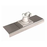 STAINLESS STEEL ALL ANGLE WALKING  EDGER - 10" x 3" - 3/8" RADIUS  3/4" DEPTH