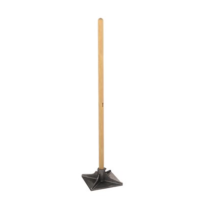 DIRT TAMPER - 8" x 8" WITH 48" WOOD HANDLE