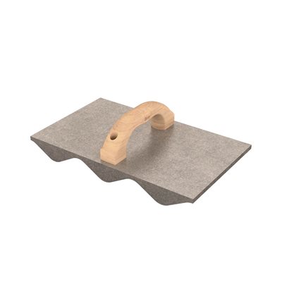 RUMBLE STRIP HAND FLOAT - 13 1/2" x 7 1/4" WITH WOOD HANDLE