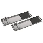 KNEE BOARDS - STAINLESS STEEL WITH RUBBER PADS (PAIR)
