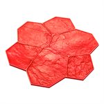 TEXTURE MAT - RANDOM STONE RED - 29" x 29"