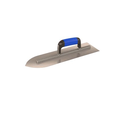 POINTED FRONT TROWEL - 15 3/4" x 4 1/2" WITH COMFORT GRIP HANDLE