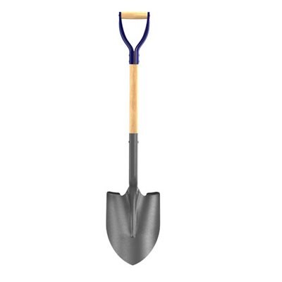 SHOVEL - ROUND POINT WITH 27" D WOOD HANDLE