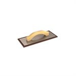 NEOPRENE FLOAT WITH HEAVY PLATE BACKING - 12" x 5" x 1/4" WITH WOOD HANDLE