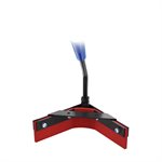 REVERSIBLE V-SHAPED ASPHALT SQUEEGEE - RED SILICONE BLADE