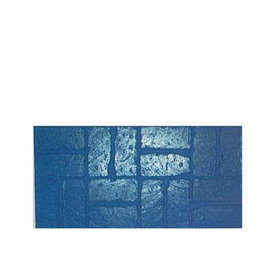 TEXTURE MAT - ANTIQUE BRICK BASKET WEAVE - 31-1/2" X 17" - BLUE