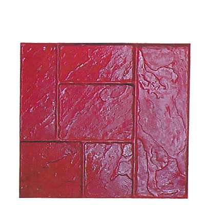 TEXTURE MAT - COUNTRY ASHLAR RED - 24" X 24"