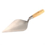 WIDE LONDON TROWEL - 10" WITH WOOD HANDLE