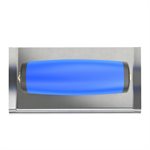 STAINLESS STEEL CURVED END EDGER - 6" x 3" - 1/4" RADIUS 3/8" DEPTH - COMFORT WAVE HANDLE