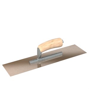 GOLDEN STAINLESS STEEL FINISHING TROWELS - SQUARE END - SHORT SHANK