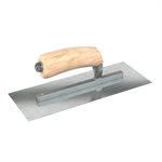 RAZOR STAINLESS STEEL FINISHING TROWEL - SQUARE END - 10.5 X 4.5 - COMFORT WAVE HANDLE
