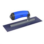 BLUE STEEL FINISHING TROWEL - SQUARE END - 10 X 3 - COMFORT WAVE HANDLE
