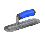 CARBON STEEL FINISHING TROWEL - ROUND END - 10 X 3 - COMFORT WAVE HANDLE                                               