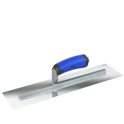 RAZOR STAINLESS STEEL FINISHING TROWEL - SQUARE END - 12 X 5 - COMFORT WAVE HANDLE