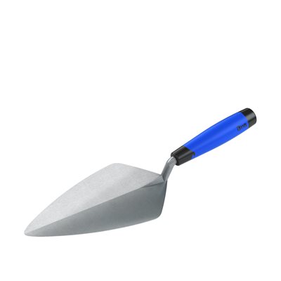 NARROW LONDON FORGED STEEL BRICK TROWEL - 10" WITH COMFORT HANDLE