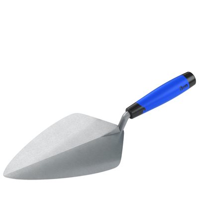 WIDE LONDON FORGED STEEL BRICK TROWEL - 10" WITH COMFORT HANDLE