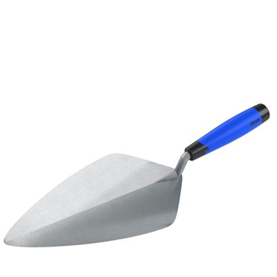 WIDE LONDON FORGED STEEL BRICK TROWEL - 12" WITH COMFORT HANDLE