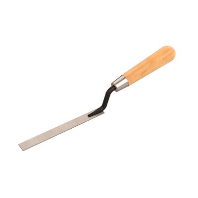 SQUARE END CAULKING TROWEL - 6" X 3/8" WITH WOOD HANDLE