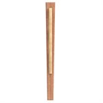 REDWOOD DARBY - TAPERED 36" X 3 1/2" TO 2 1/4" WITH DOUBLE LOOP WOOD HANDLE