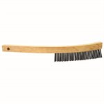 WIRE BRUSH - CURVED  HANDLE - 13" NO SCRAPER