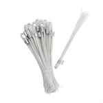 WIRE WHISKERS 6" LONG WHITE (500/PKG)